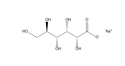 葡萄糖酸钠 Sodium Gluconate CAS 527-07-1 结构式 Chemical Structure