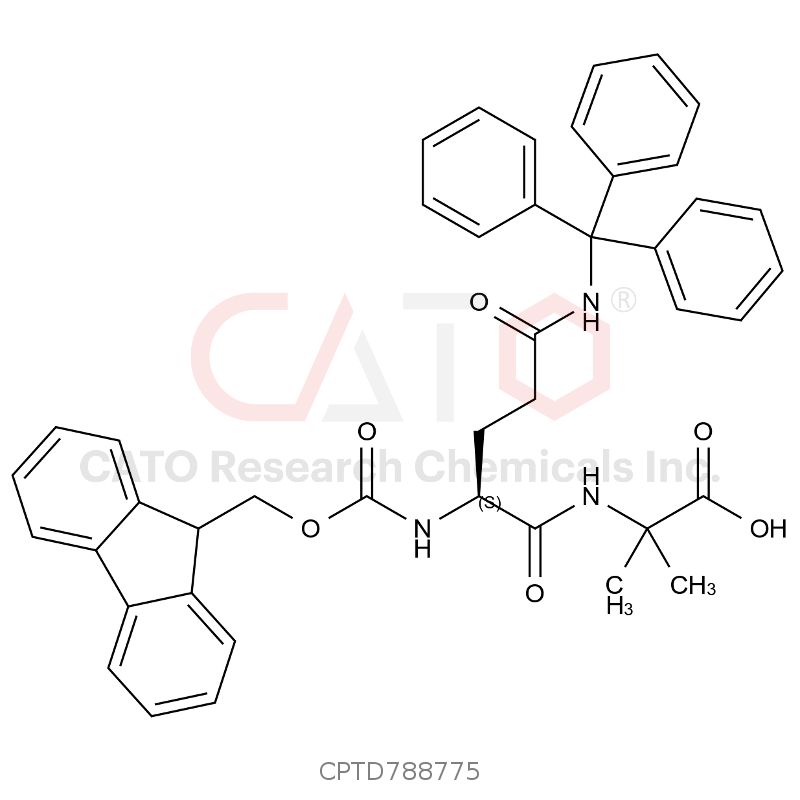 Fmoc-Gln(Trt)-Aib-OH