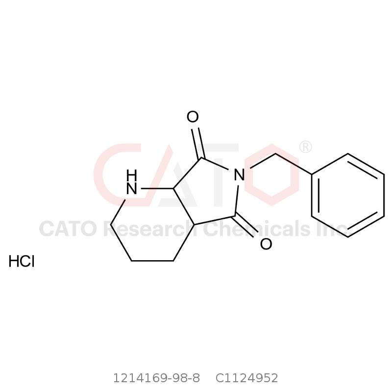 CAS No.:1214169-98-8,6-Benzyl-octahydro-1H-pyrrolo[3,4-b]pyridine-5,7-dione hydrochloride