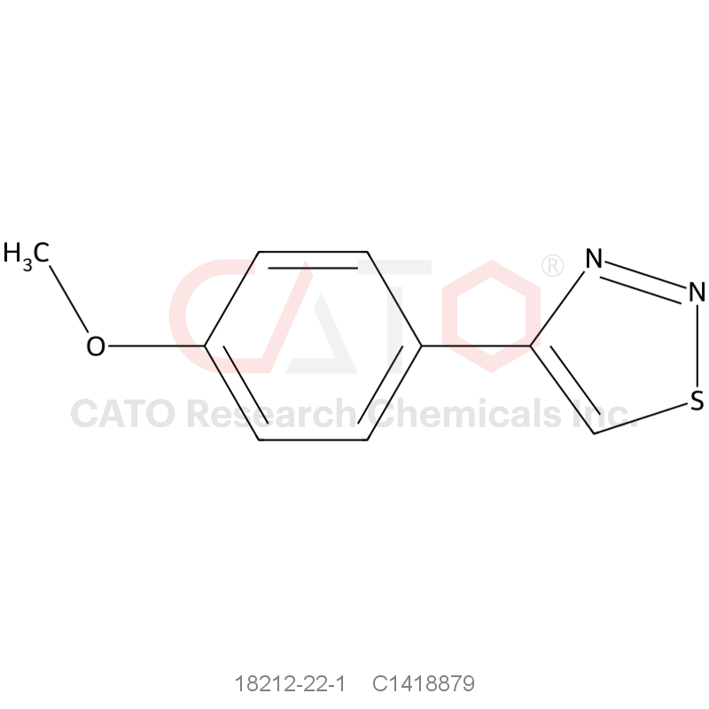 CAS No.:18212-22-1,4-(4-Methoxyphenyl)-1,2,3-thiadiazole, 97%