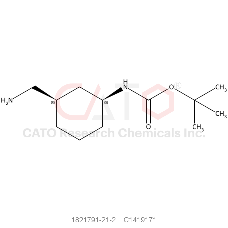 CAS No.:1821791-21-2,tert-Butyl ((1S,3R)-3-(aminomethyl)cyclohexyl)carbamate
