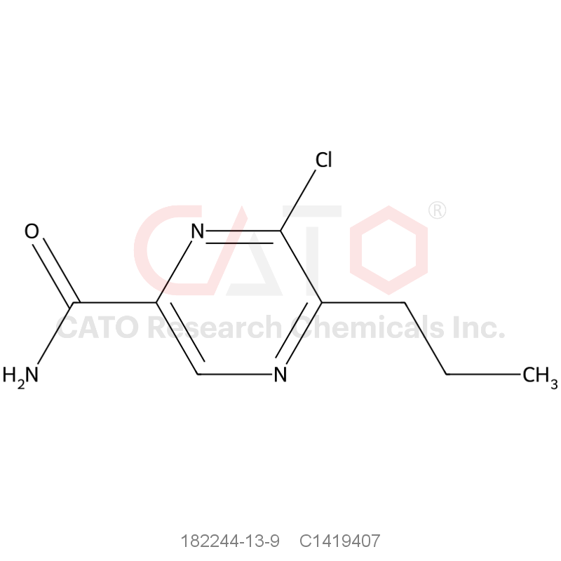 CAS No.:182244-13-9,6-Chloro-5-propylpyrazine-2-carboxamide
