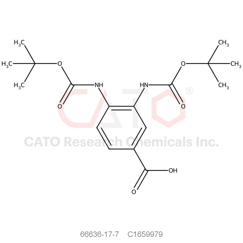 CAS No.:66636-17-7,3,4-bis(tert-butoxycarbonylamino)benzoic acid