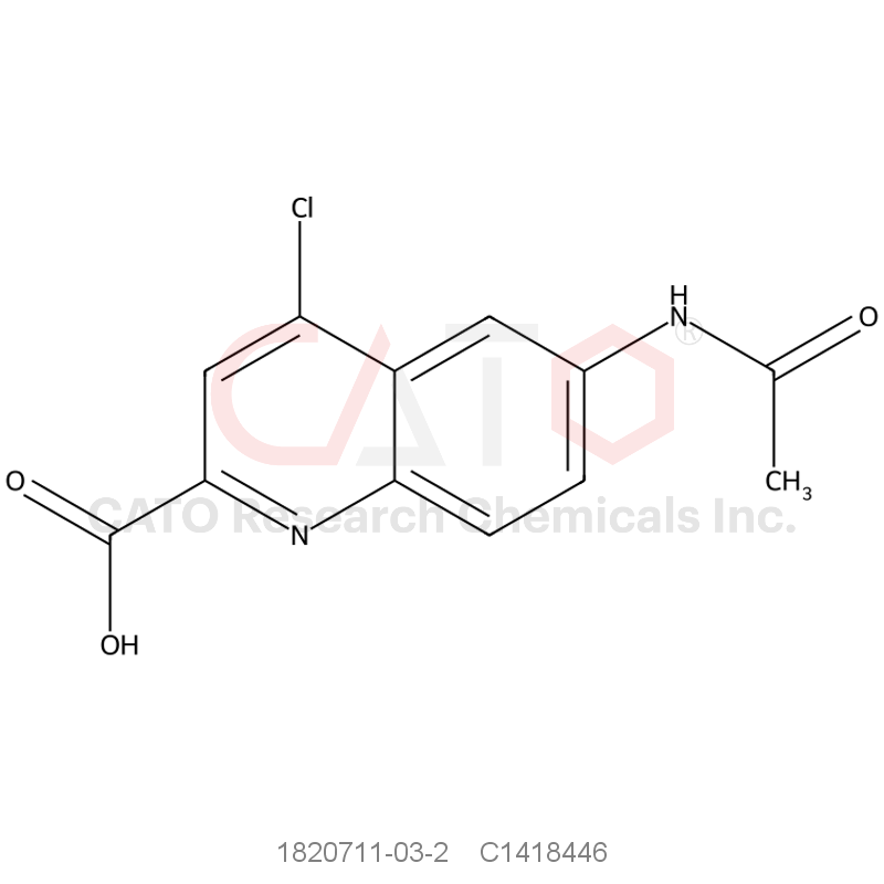 CAS No.:1820711-03-2,4-Chloro-6-acetamidoquinoline-2-carboxylic acid