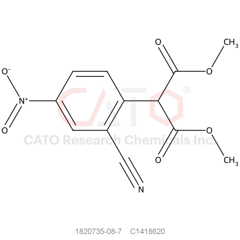 CAS No.:1820735-08-7,1,3-Dimethyl 2-(2-cyano-4-nitrophenyl)propanedioate