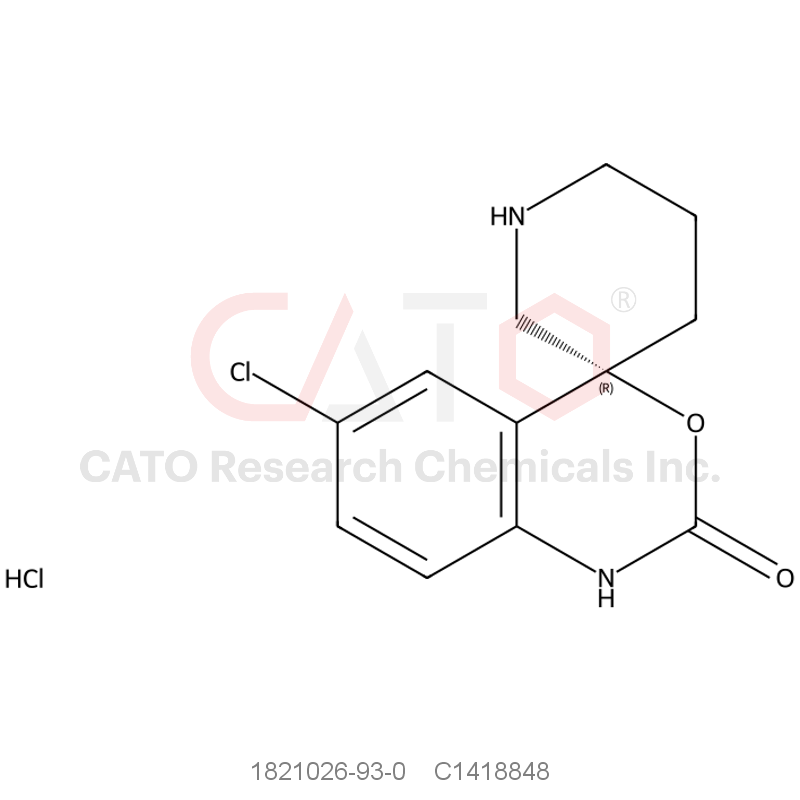 CAS No.:1821026-93-0,(R)-6-chlorospiro[benzo[d][1,3]oxazine-4,3'-piperidin]-2(1H)-one hydrochloride