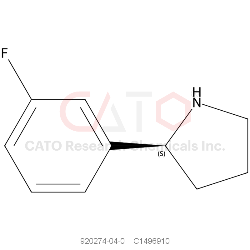 CAS No.:920274-04-0,(S)-2-(3-氟苯基)吡咯烷