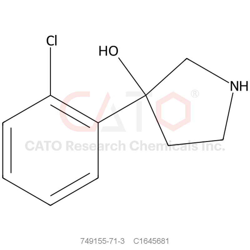 CAS No.:749155-71-3,3-(2-Chlorophenyl)pyrrolidin-3-ol