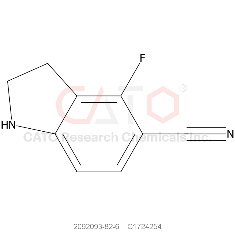 CAS No.:2092093-82-6,4-氟吲哚啉-5-甲腈