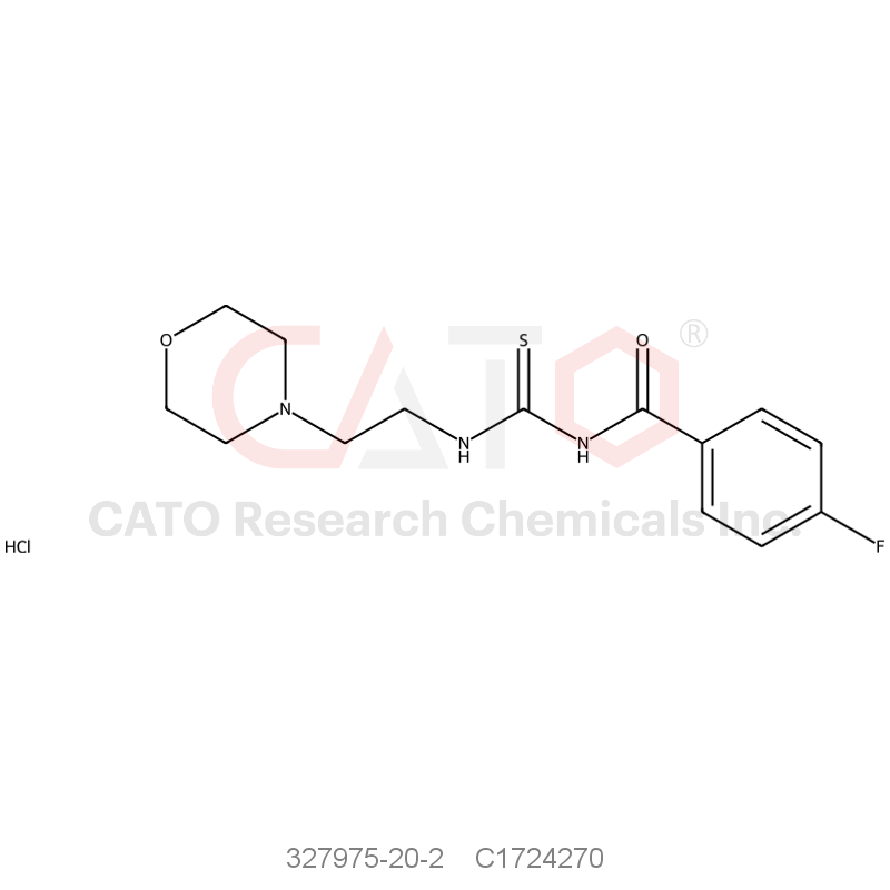 CAS No.:327975-20-2,4-氟-N-((2-吗啉乙基)氨基硫代甲酰基)苯甲酰胺盐酸盐