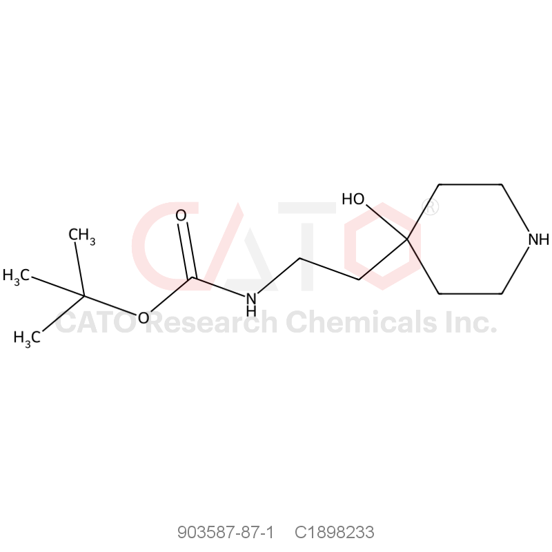 CAS No.:903587-87-1,tert-Butyl (2-(4-hydroxypiperidin-4-yl)ethyl)carbamate