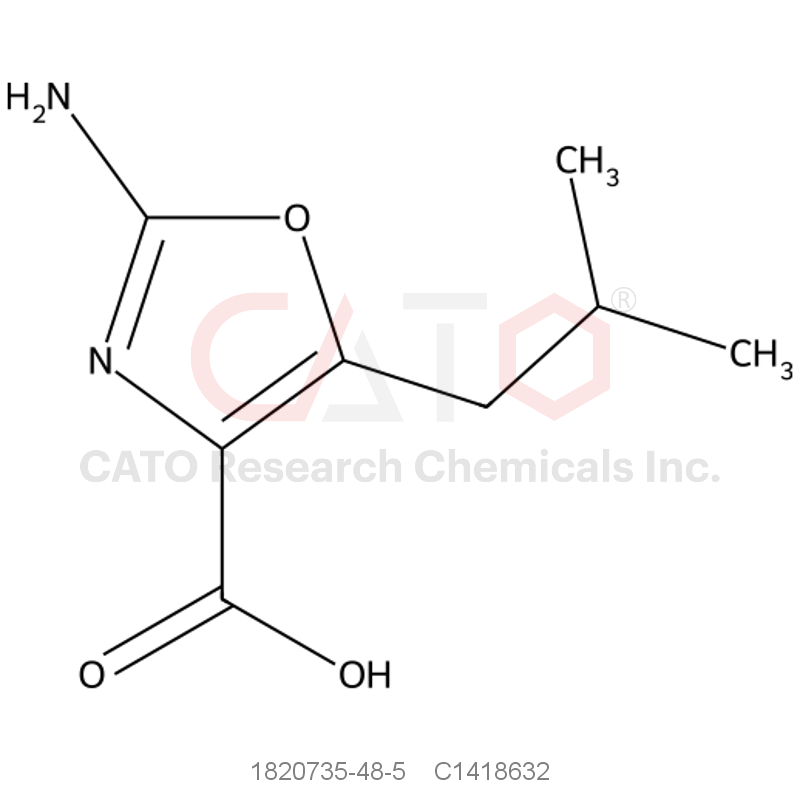 CAS No.:1820735-48-5,2-Amino-5-(2-methylpropyl)-1,3-oxazole-4-carboxylic acid