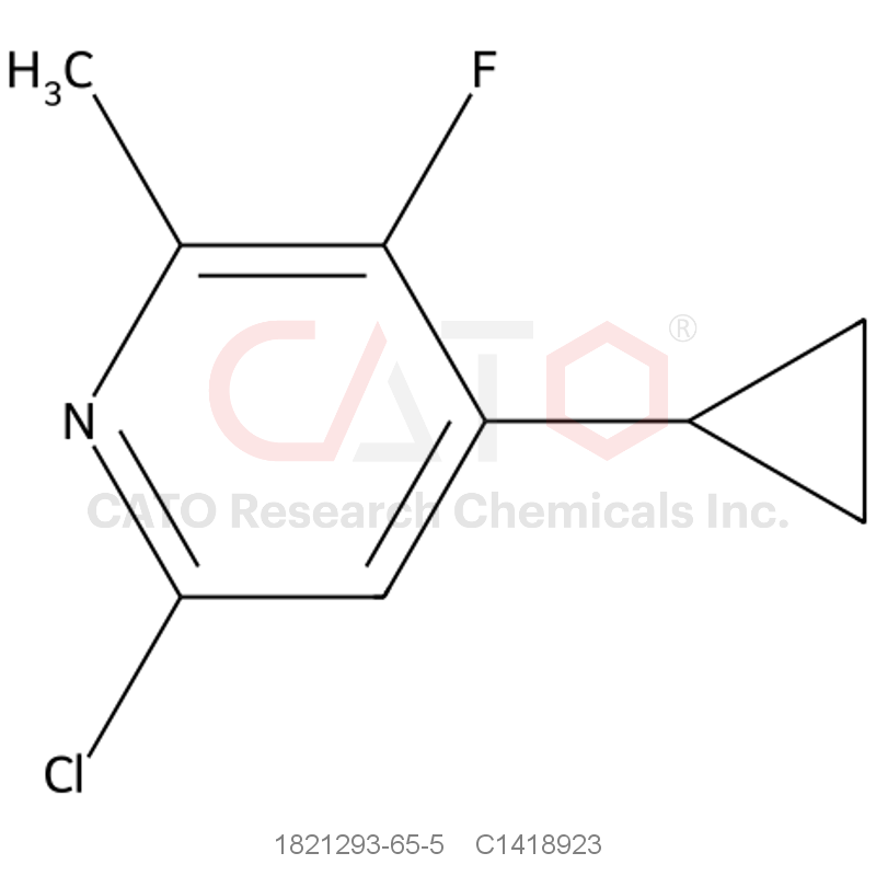 CAS No.:1821293-65-5,6-Chloro-4-cyclopropyl-3-fluoro-2-methylpyridine