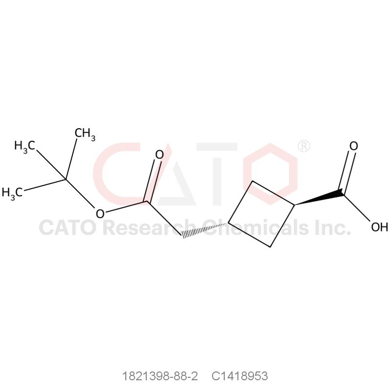 CAS No.:1821398-88-2,(1r,3r)-3-(2-(tert-butoxy)-2-oxoethyl)cyclobutane-1-carboxylic acid