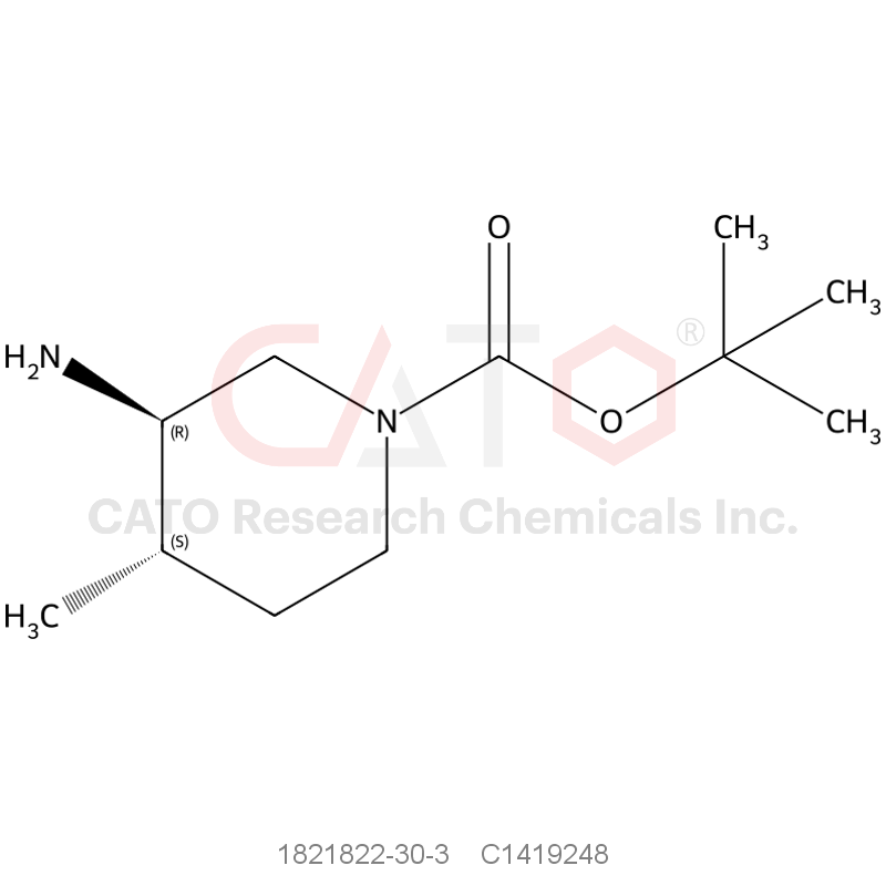CAS No.:1821822-30-3,(3R,4S)-tert-Butyl 3-amino-4-methylpiperidine-1-carboxylate