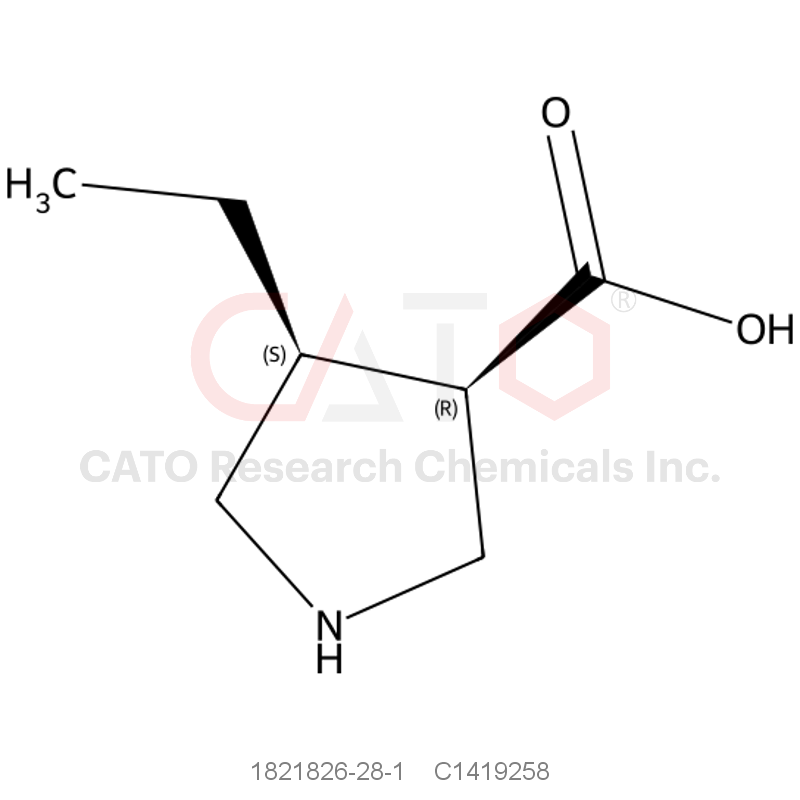 CAS No.:1821826-28-1,(3R,4S)-4-ethylpyrrolidine-3-carboxylic acid