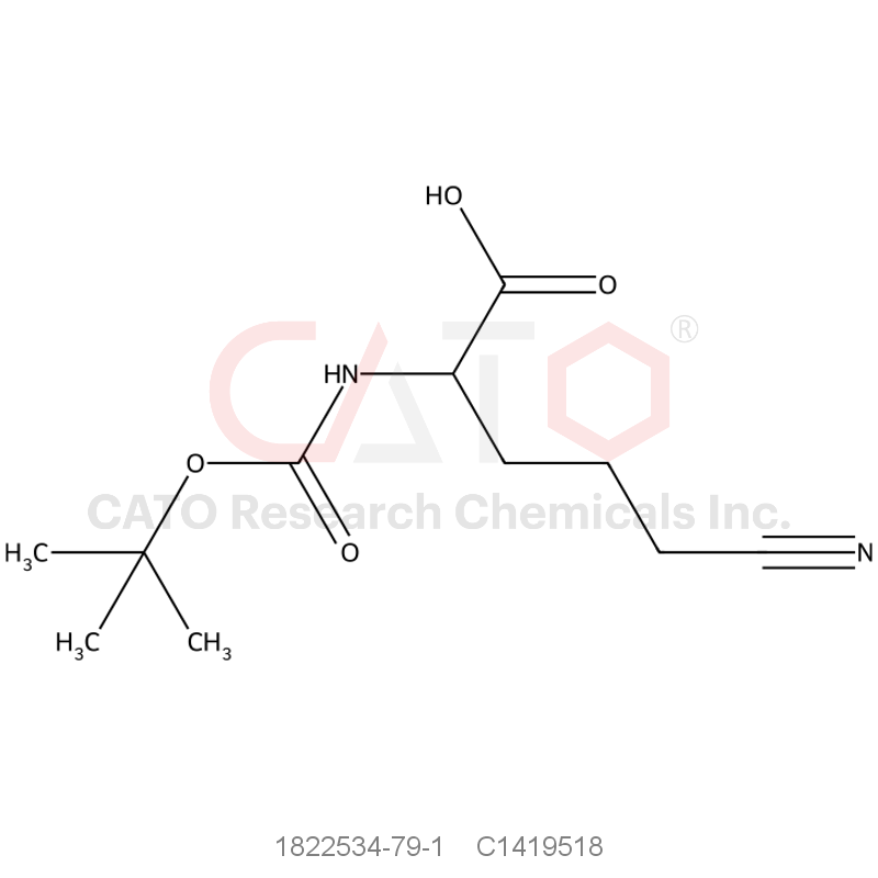 CAS No.:1822534-79-1,2-{[(tert-butoxy)carbonyl]amino}-5-cyanopentanoic acid