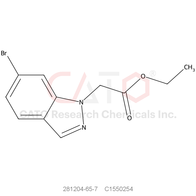 CAS No.:281204-65-7,1H-indazole-1-acetic acid, 6-bromo-, ethyl ester