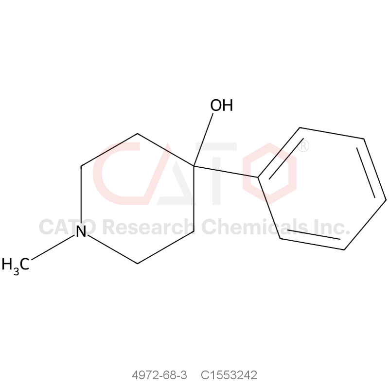 CAS No.:4972-68-3,1-Methyl-4-phenyl-4-piperidinol