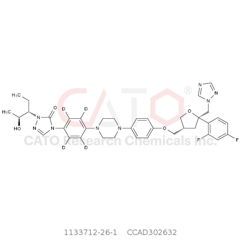 CAS No.:1133712-26-1,泊沙康唑-d4