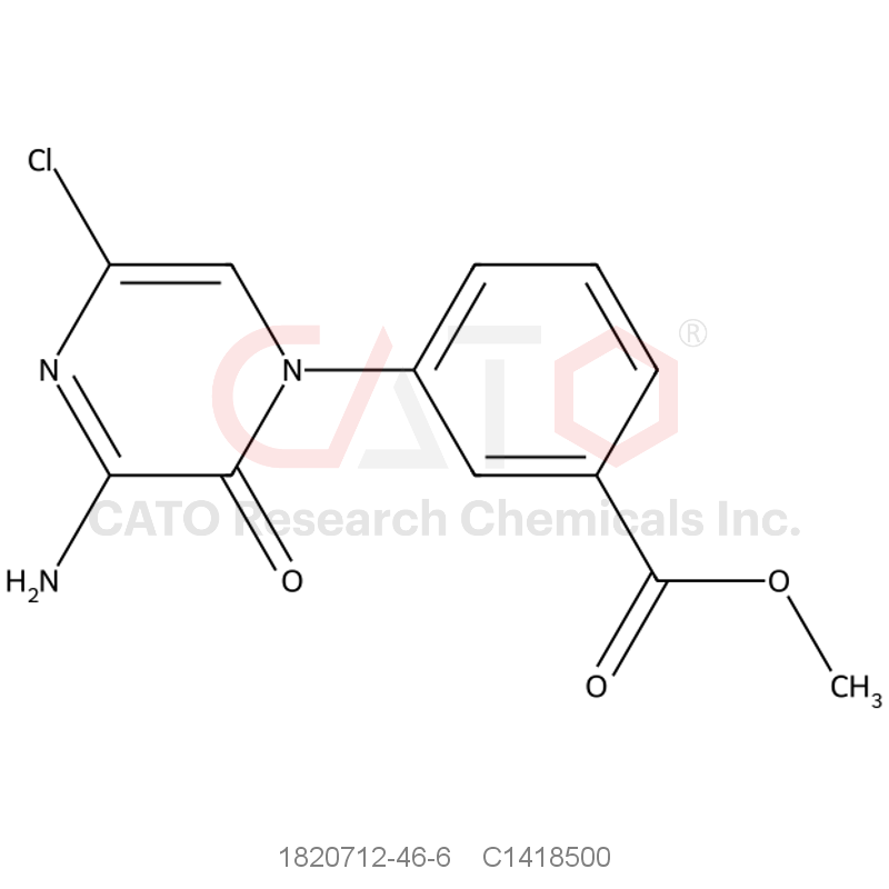 CAS No.:1820712-46-6,3-(3-AMino-5-chloro-2-oxo-2h-pyrazin-1-yl)-benzoic acid methyl ester