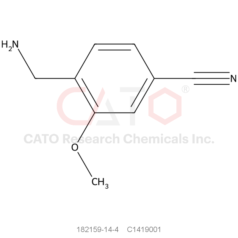 CAS No.:182159-14-4,4-(Aminomethyl)-3-methoxybenzonitrile