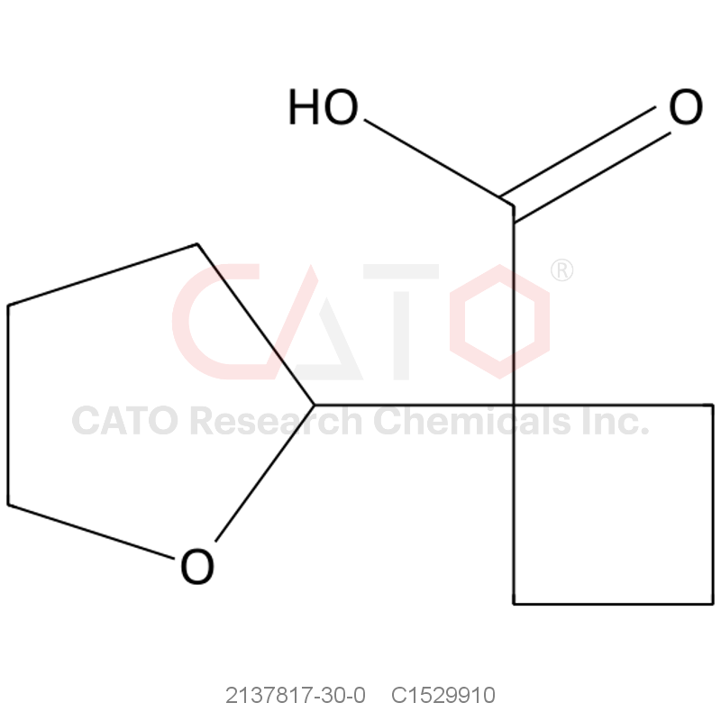 CAS No.:2137817-30-0,1-(Tetrahydrofuran-2-yl)cyclobutane-1-carboxylic acid