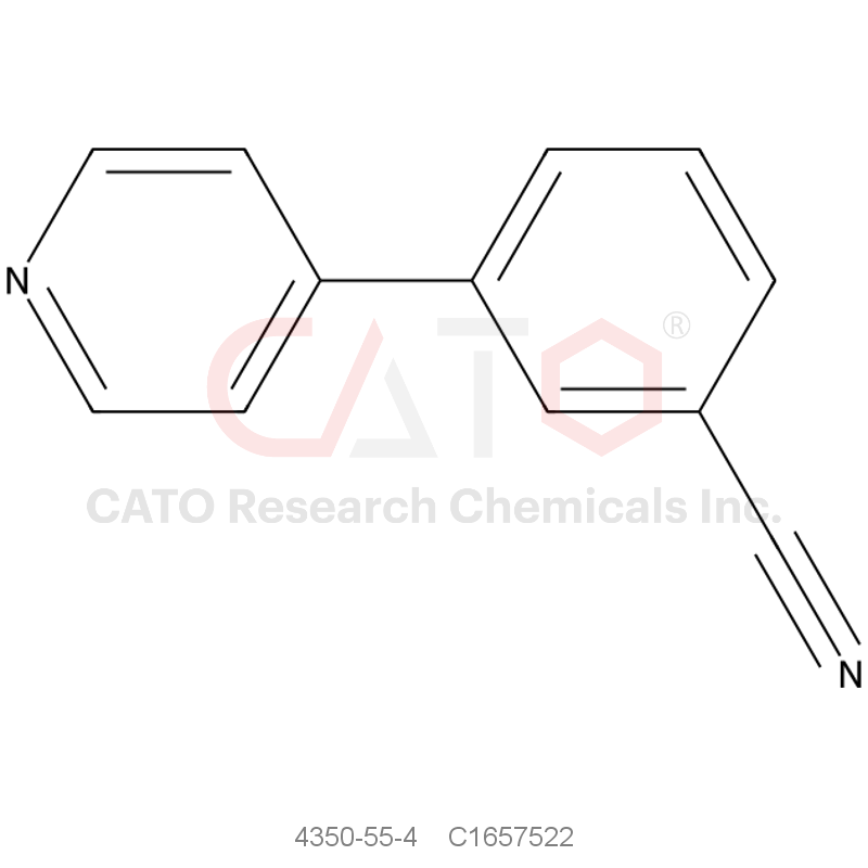 CAS No.:4350-55-4,3-(Pyridin-4-yl)benzonitrile