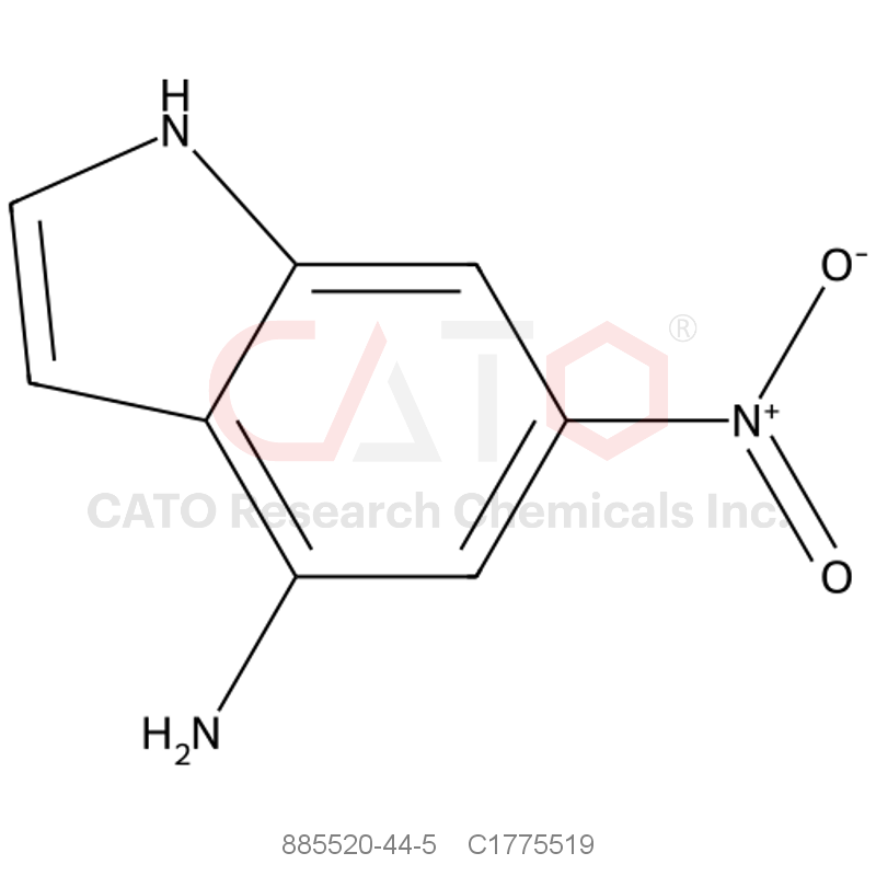 CAS No.:885520-44-5,6-Nitro-1H-indol-4-amine