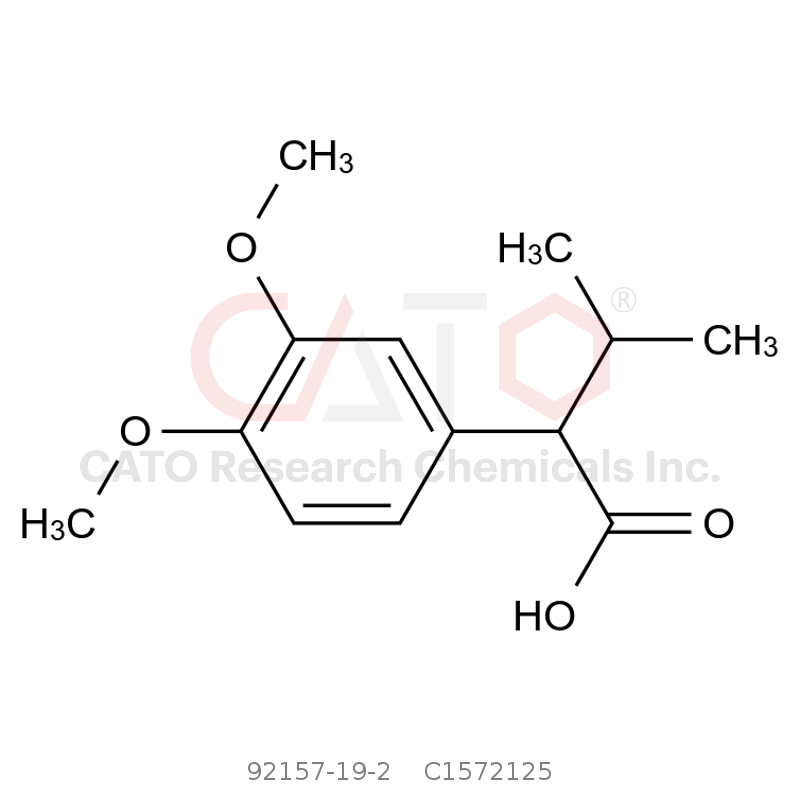 CAS No.:92157-19-2,2-(3,4-Dimethoxyphenyl)-3-methylbutanoic acid