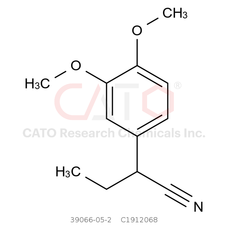 CAS No.:39066-05-2,a-Ethyl-3,4-dimethoxybenzeneacetonitrile