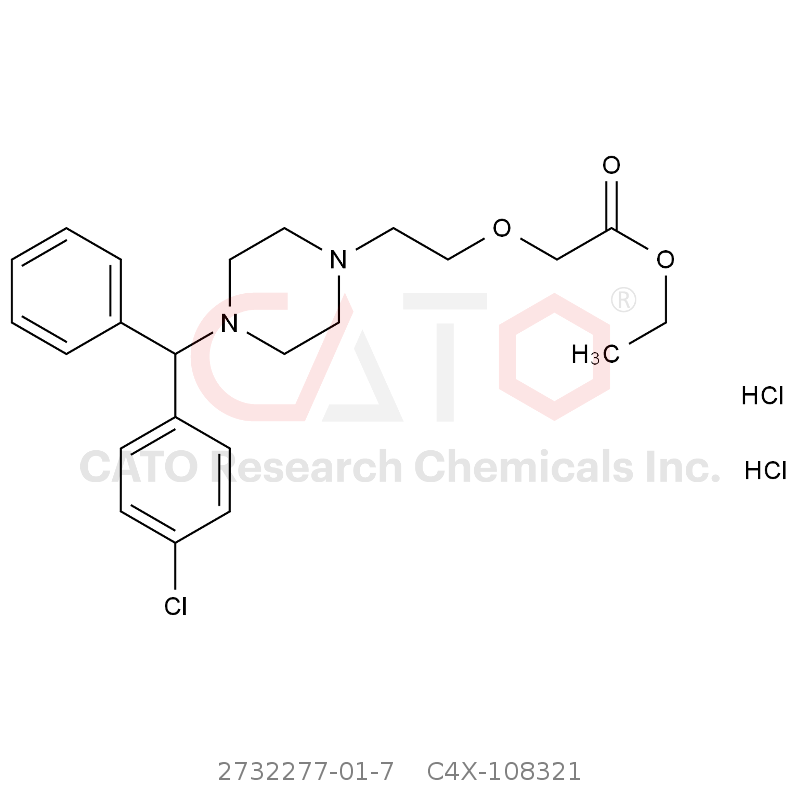 CAS No.:2732277-01-7,Cetirizine USP Related Compound A DiHCI