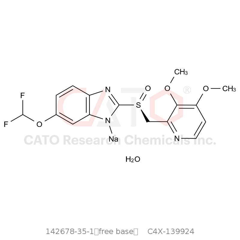 CAS No.:142678-35-1（free base）,S-泮托拉唑钠一水合物