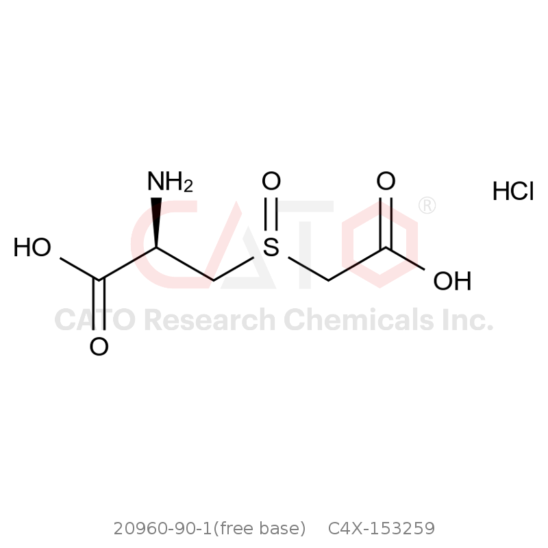CAS No.:20960-90-1(free base),S-Carboxymethyl-L-cysteine Sulfoxide HCl