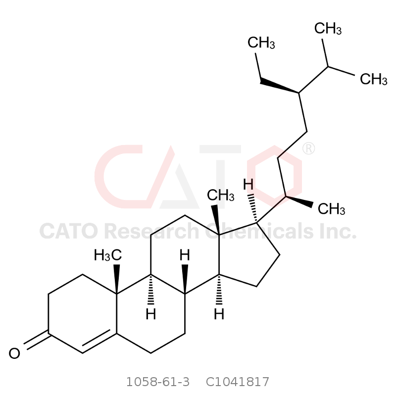 CAS No.:1058-61-3,豆甾-4-烯-3-酮