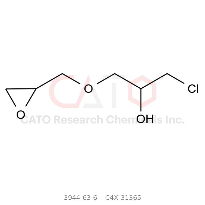 CAS No.:3944-63-6,1-氯-3-（环氧乙烷-2-基甲氧基）丙-2-醇
