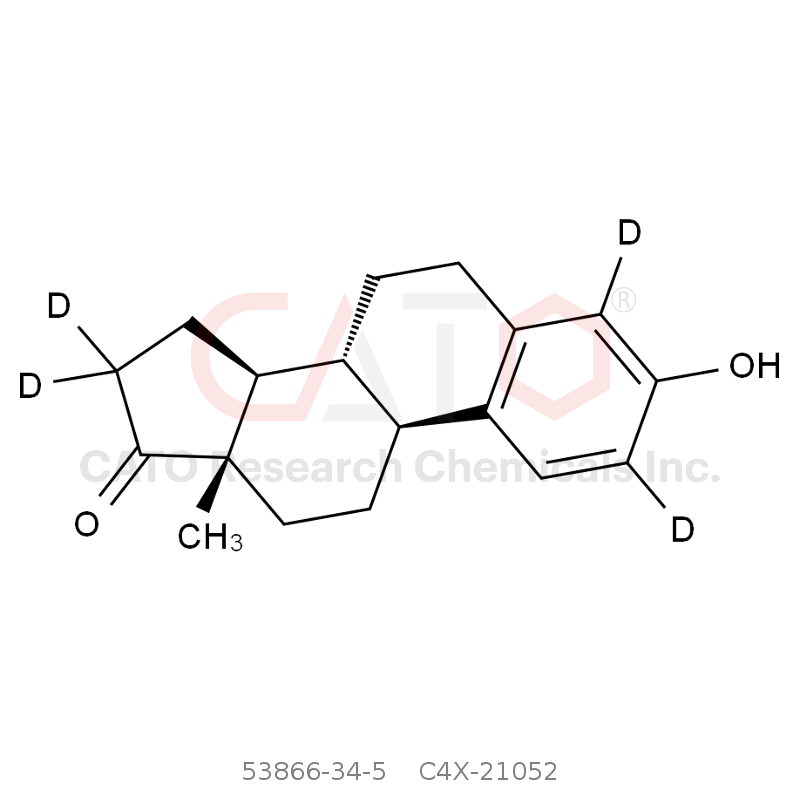 CAS No.:53866-34-5,雌酮-d4（雌三醇EP杂质B-d4）