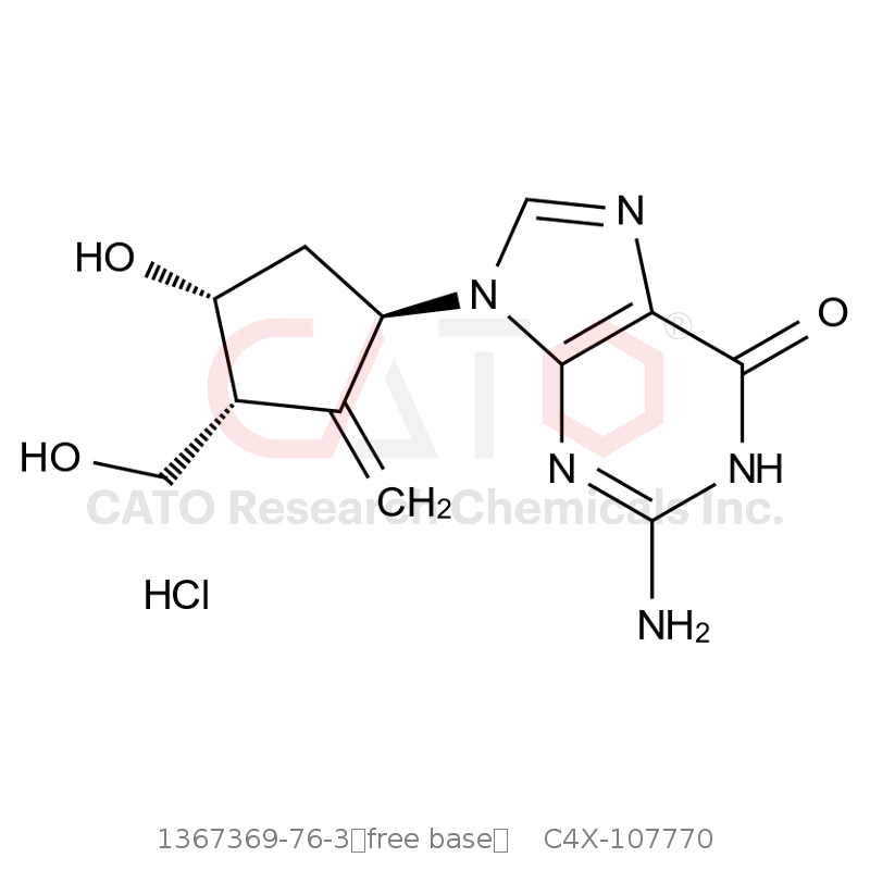 CAS No.:1367369-76-3（free base）,(1R,3R,4R)-Entecavir HCI