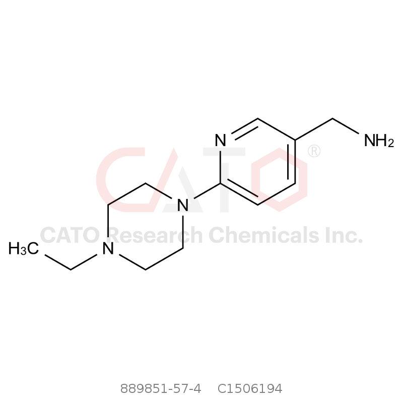CAS No.:889851-57-4,6-(4-Ethyl-1-piperazinyl)-3-pyridinemethanamine