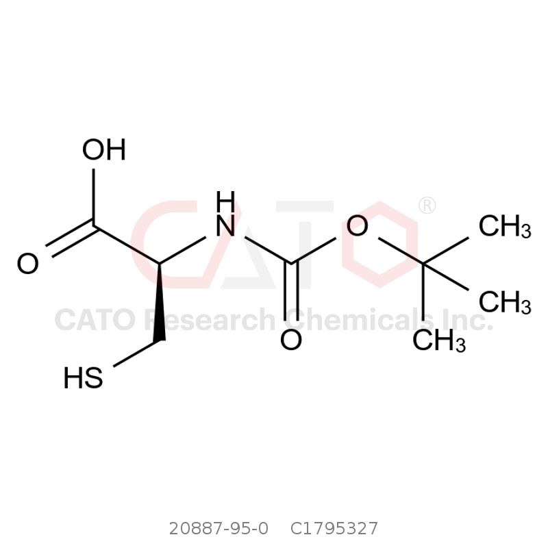 CAS No.:20887-95-0,(R)-2-((叔丁氧羰基)氨基)-3-巯基丙酸