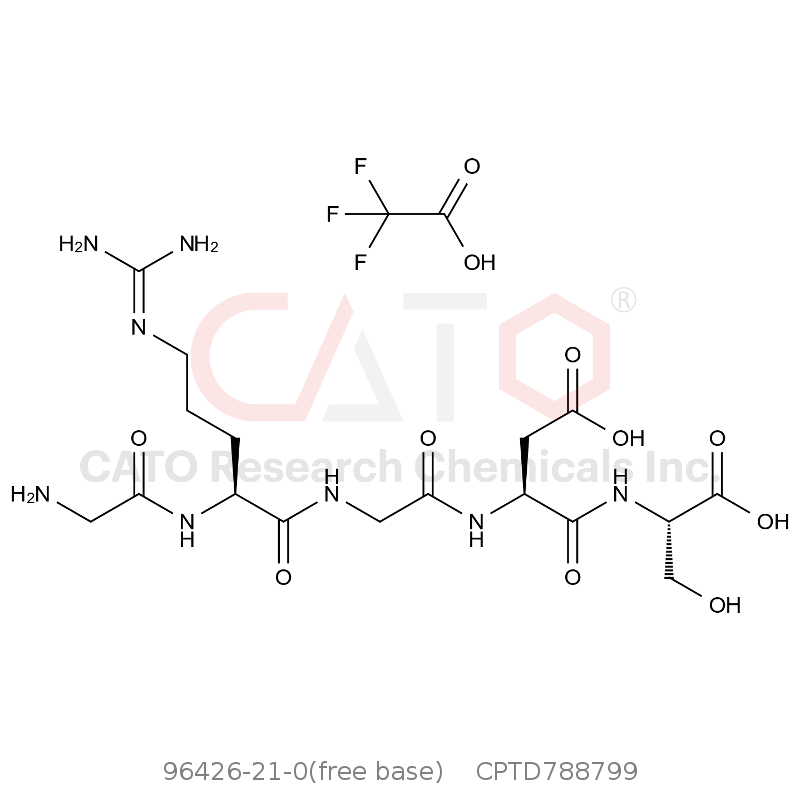 CAS No.:96426-21-0(free base),H-Gly-Arg-Gly-Asp-Ser-OH TFA