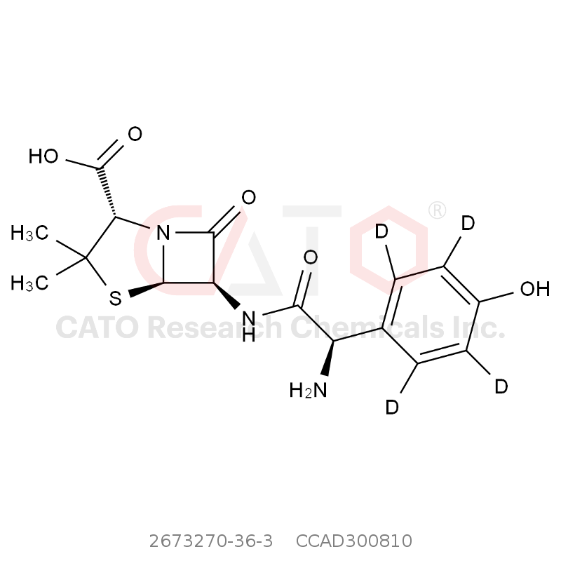 CAS No.:2673270-36-3,Amoxicillin-D4