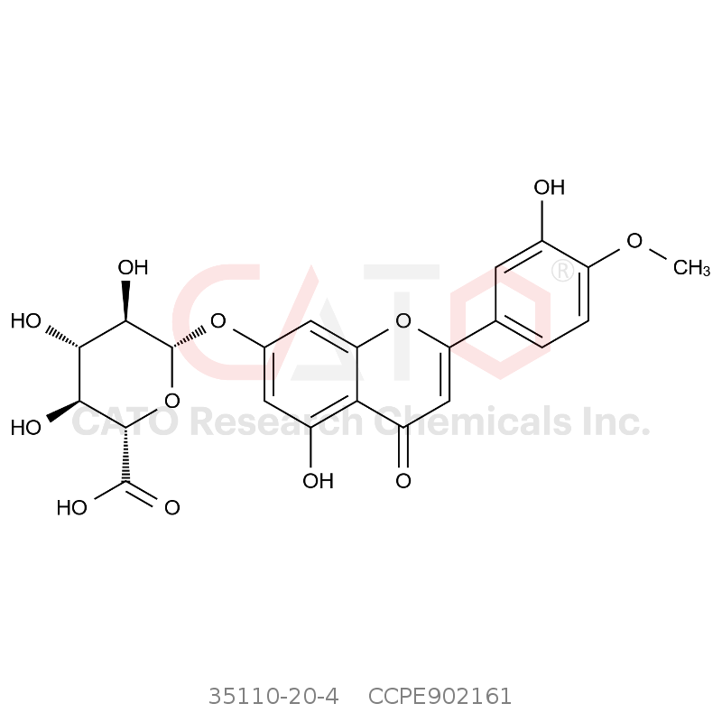 CAS No.:35110-20-4,香叶木素 7-O-β-D-葡萄糖醛酸苷