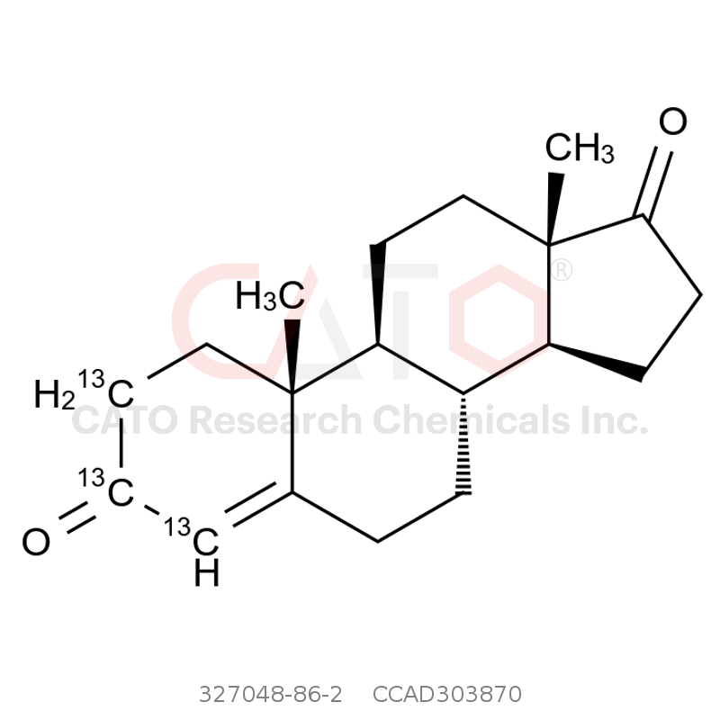CAS No.:327048-86-2,4-Androstene-3,17-dione-13c3