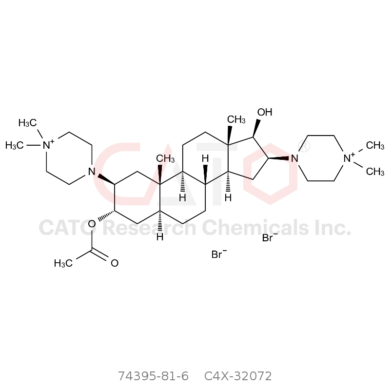 CAS No.:74395-81-6,哌库溴铵杂质2