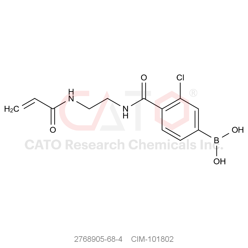 CAS No.:2768905-68-4,4-((2-丙烯酰胺基乙基)氨基甲酰基)-3-氯苯硼酸