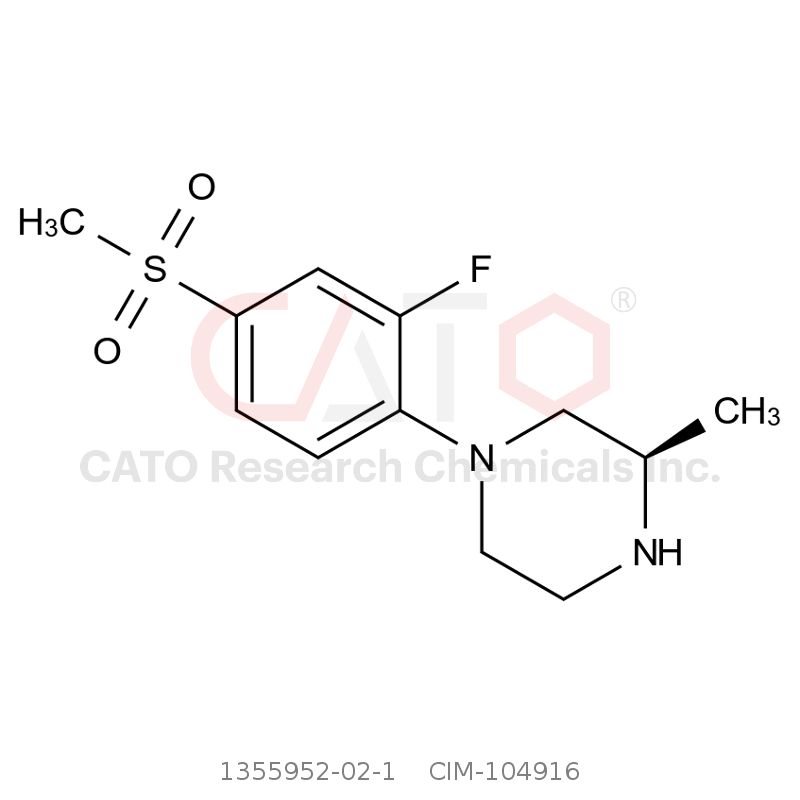 CAS No.:1355952-02-1,(R)-1-(2-Fluoro-4-(methylsulfonyl)phenyl)-3-methylpiperazine
