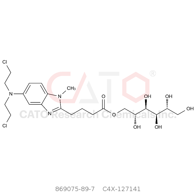 CAS No.:869075-89-7,[(2R,3R,4R,5R)-2,3,4,5,6-pentahydroxyhexyl] 4-[5-[bis(2-chloroethyl)amino]-1-methylbenzimidazol-2-yl]butanoate