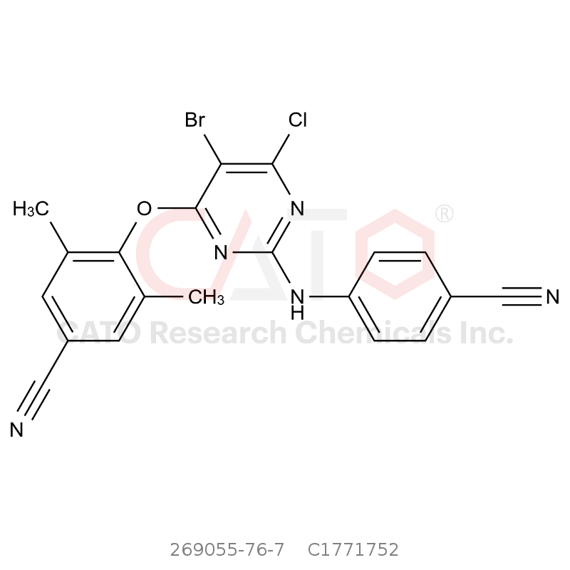 CAS No.:269055-76-7,6-Desamino 6-Chloro Etravirine