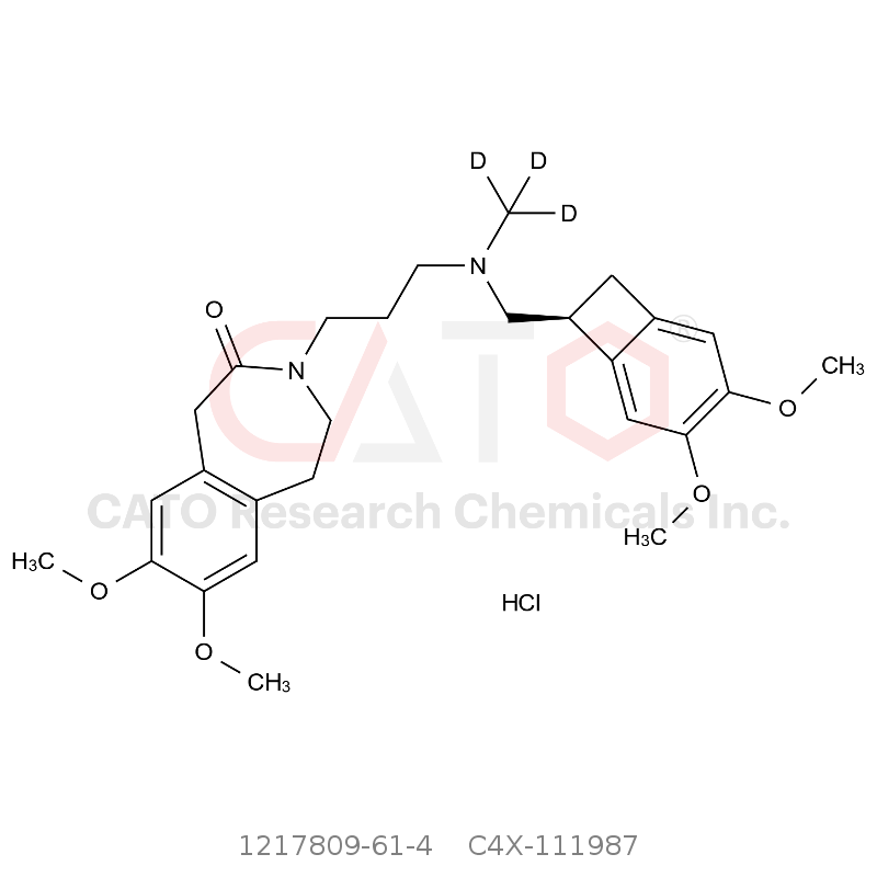 CAS No.:1217809-61-4,Ivabradine-d3 Hydrochloride
